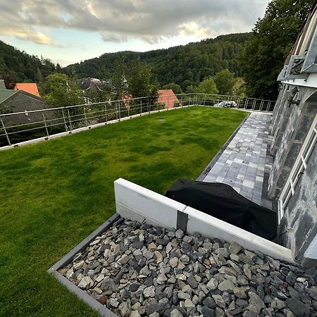 Ferienwohnung Blick Thyratal Obergeschoss Stolberg  ภายนอก รูปภาพ