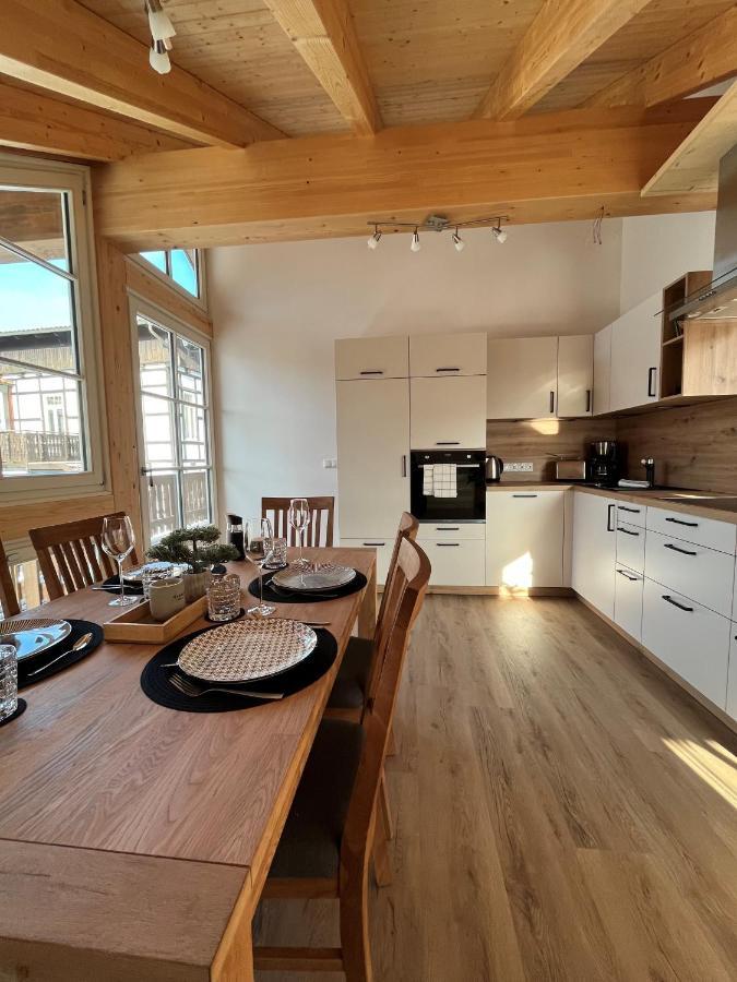 Ferienwohnung Blick Thyratal Obergeschoss Stolberg  ภายนอก รูปภาพ