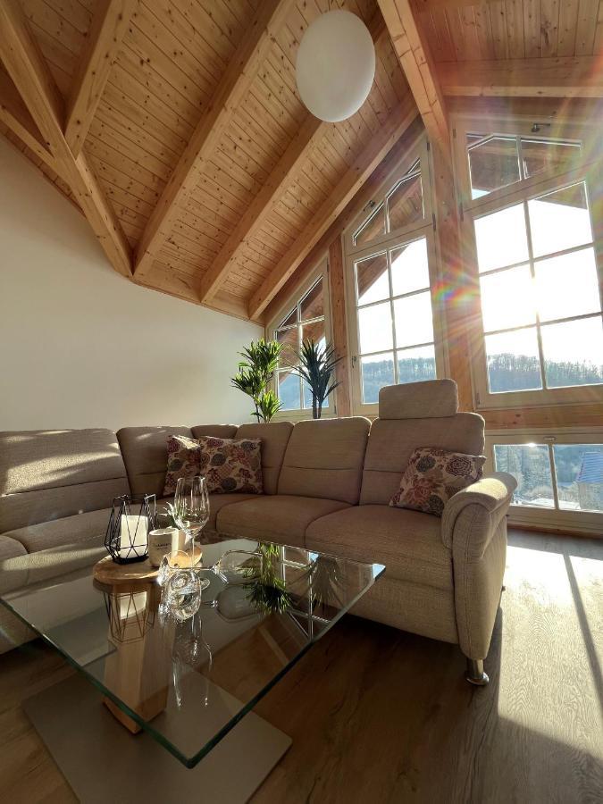 Ferienwohnung Blick Thyratal Obergeschoss Stolberg  ภายนอก รูปภาพ