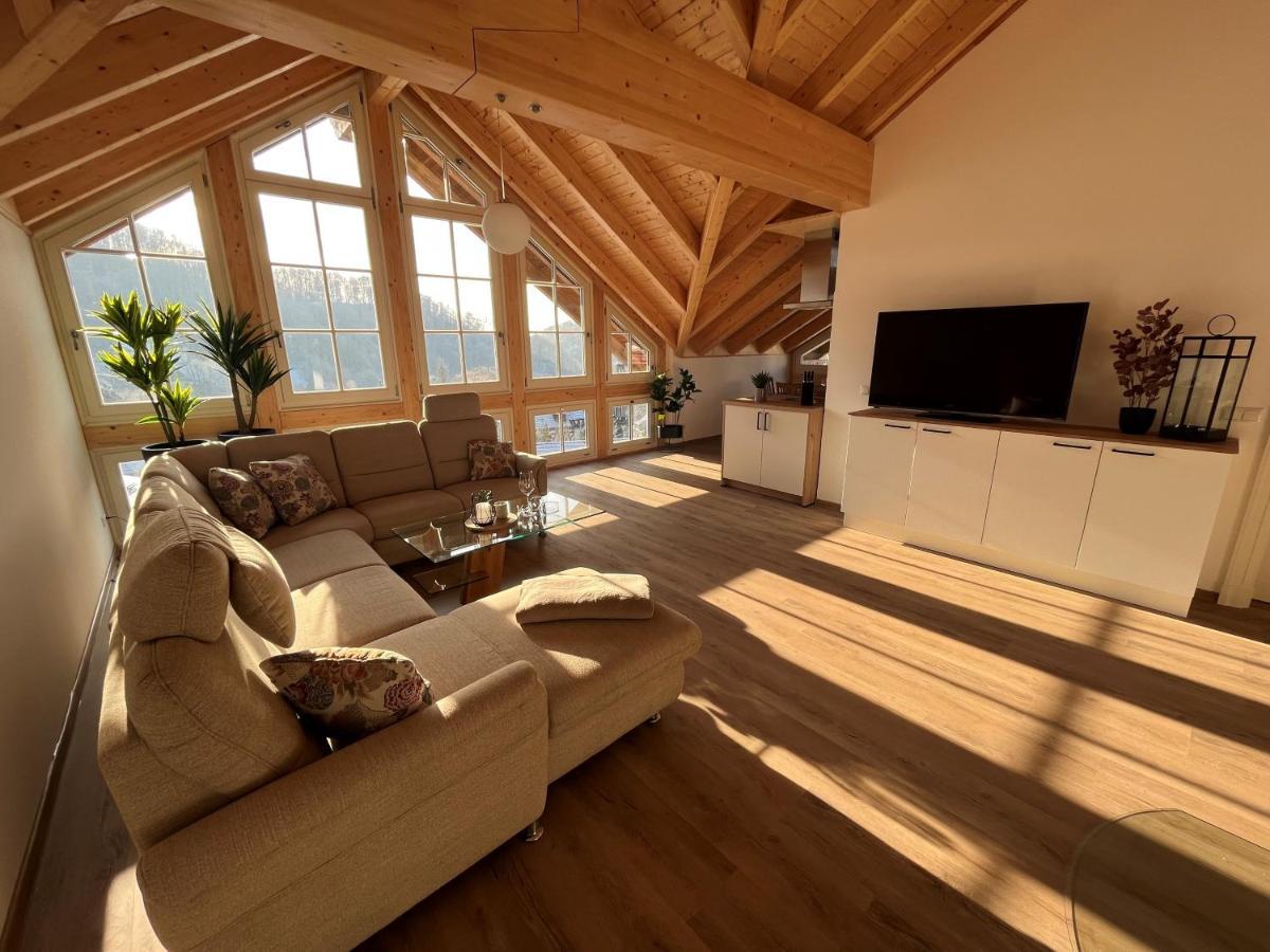 Ferienwohnung Blick Thyratal Obergeschoss Stolberg  ภายนอก รูปภาพ