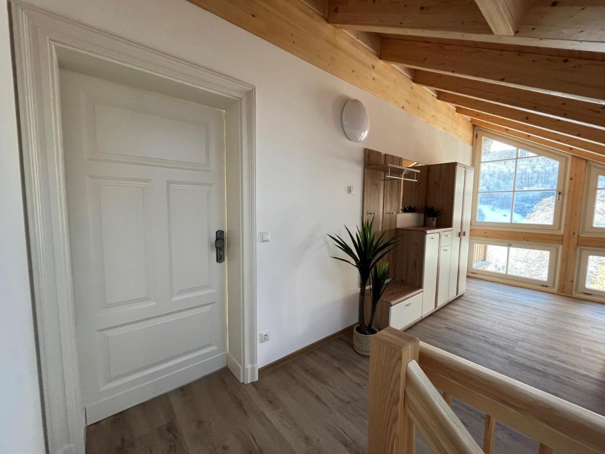 Ferienwohnung Blick Thyratal Obergeschoss Stolberg  ภายนอก รูปภาพ